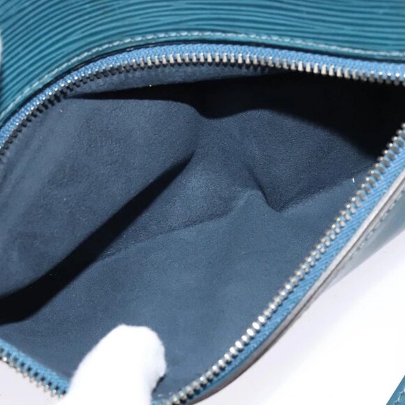 LOUIS VUITTON Epi Neo-Osh Clutch Bag Cyan LV Auth 120827 - Picture 12 of 16